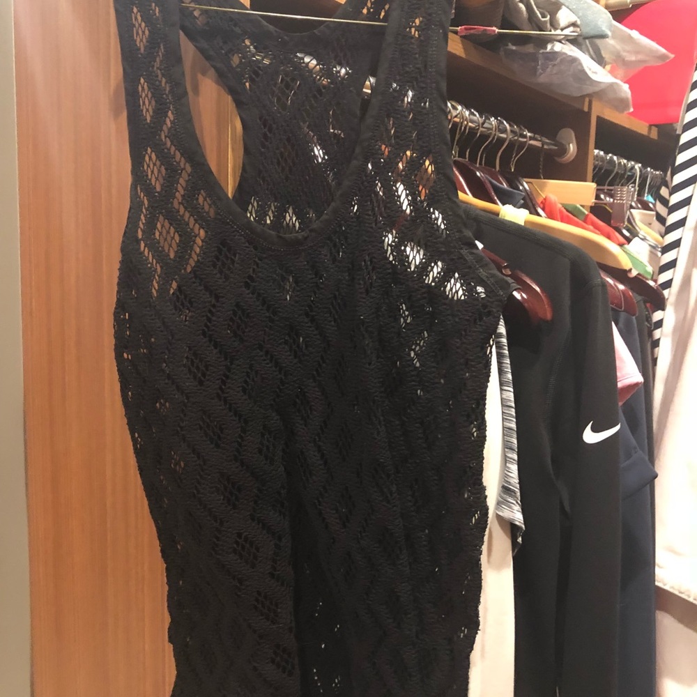 Black lace tank